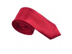Cravata barbati ingusta rosu bordo uni 283